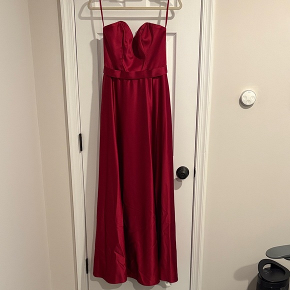 Allure Dresses & Skirts - Allure Bridesmaids Strapless Dress in Wine/Burgundy